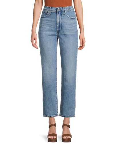 Madewell Perfect Vintage Ankle Straight Jeans - Blue