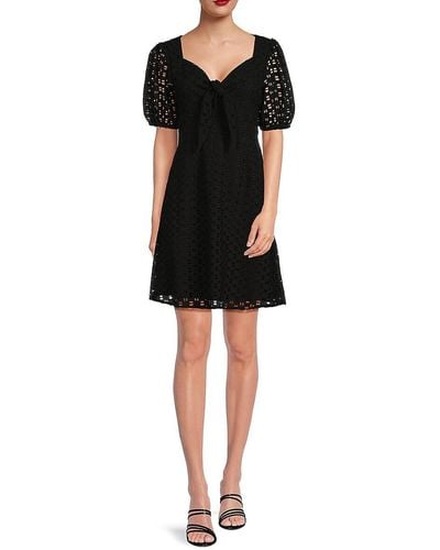 Kensie Lace Mini Dress - Black