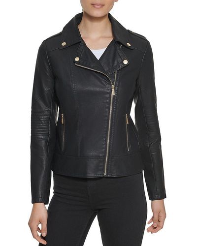 Logisk hugge Salme Guess Leather jackets for Women | Online Sale up to 65% off | Lyst