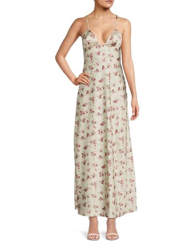 WeWoreWhat Floral Maxi Dress - White