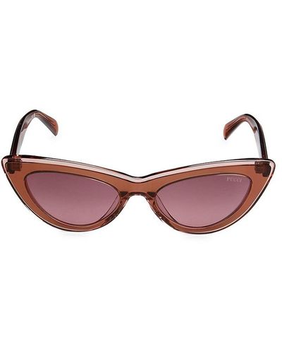 Emilio Pucci 53Mm Cat Eye Sunglasses - Red