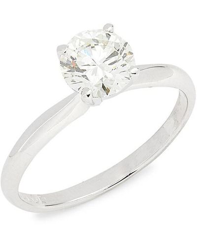 Badgley Mischka 14K & 1 Tcw Lab Grown Diamond Ring - White