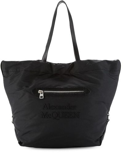 Alexander McQueen Logo Tote - Black