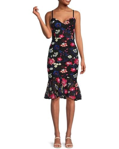 Guess Red Floral Dress Guess Red Floral Dress 2024