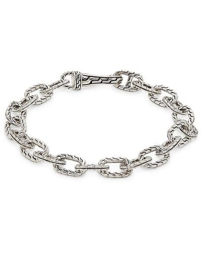 John Hardy Sterling Silver Link Chain Bracelet - Metallic