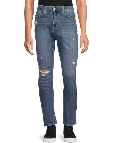 Hudson Jeans Ace Ripped Skinny Jeans - Blue