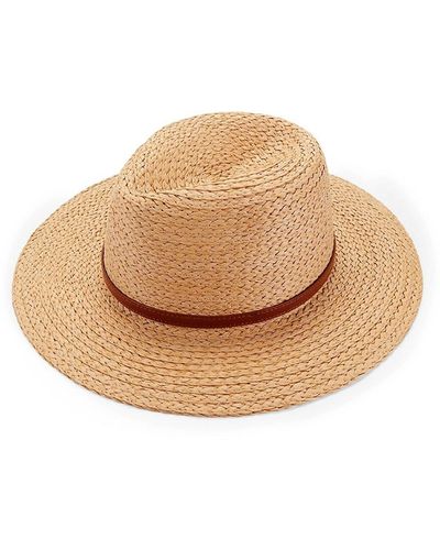 Saks Fifth Avenue Belted Panama Hat - Natural
