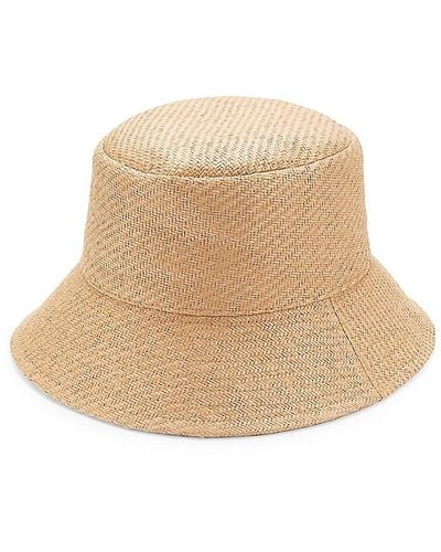 Vince Camuto Textured Bucket Hat - Natural