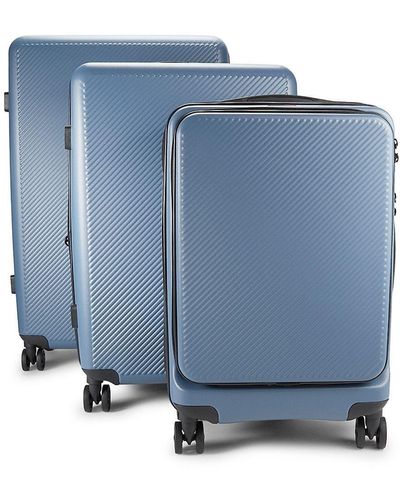 CALPAK Malden 3-piece Textured Luggage Set - Blue