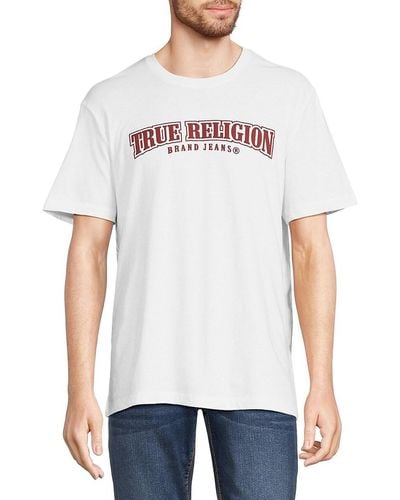 True Religion Brushed Logo Tee - White