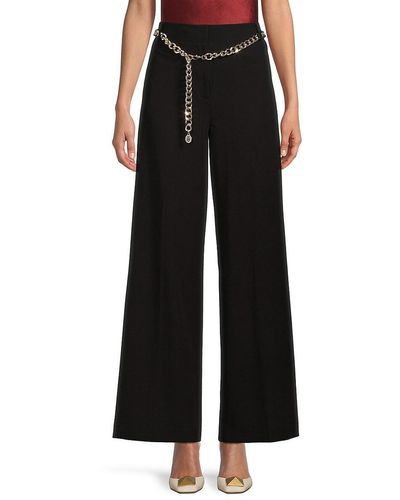 Tommy Hilfiger Chain Belted Trousers - Black