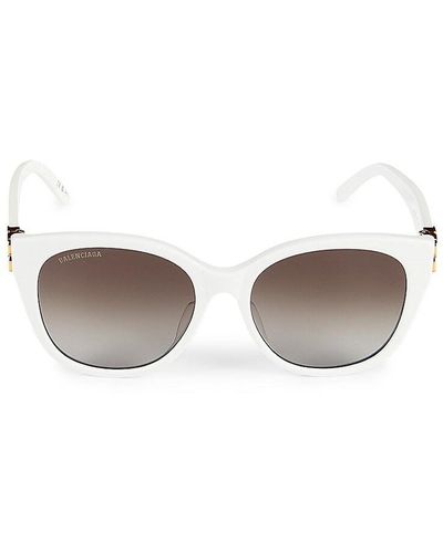 Balenciaga 57Mm Square Sunglasses - Metallic