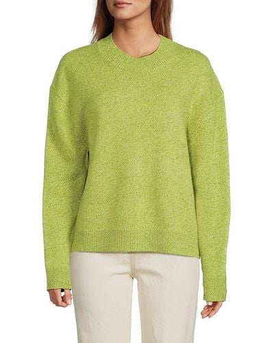 Twp Mouline Drop Shoulder Cashmere Sweater - Green