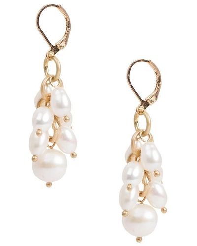 Saachi Goldtone & 7-9Mm Freshwater Pearl Dangle Earrings - White