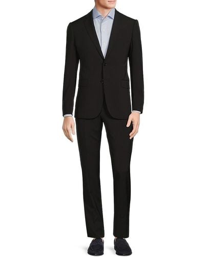 Emporio Armani Virgin Wool Suit - Black