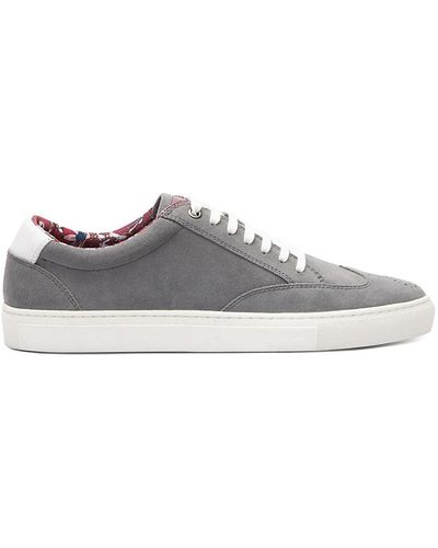 Paisley & Gray Paisley And Wingtip Suede Oxford Sneakers - Gray