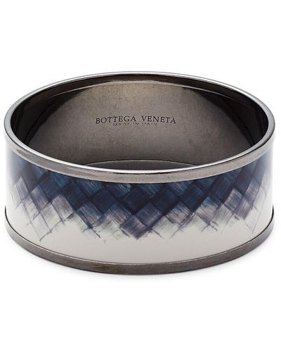 Bottega Veneta Gunmetal-tone Sterling Silver Cuff Bracelet - Grey
