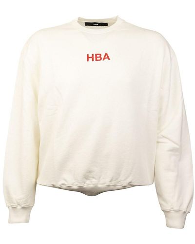 Hood By Air Logo Crewneck Sweatshirt - White