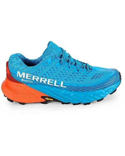 Merrell Agility Peak 5 Colorblock Low Top Trainers - Blue