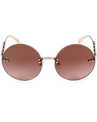 Versace 59Mm Round Sunglasses - Pink