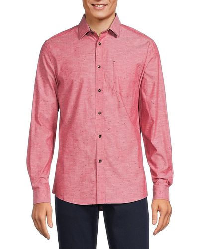 Report Collection Solid Long Sleeve Shirt - Pink