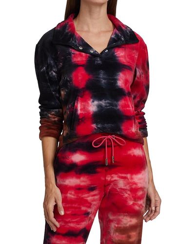 Juicy Couture Tie-dye Velour Sweatshirt - Red