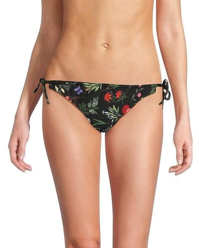 Hutch Floral Bikini Brief - Black