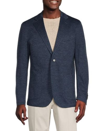 Lubiam Textured Sportcoat - Blue
