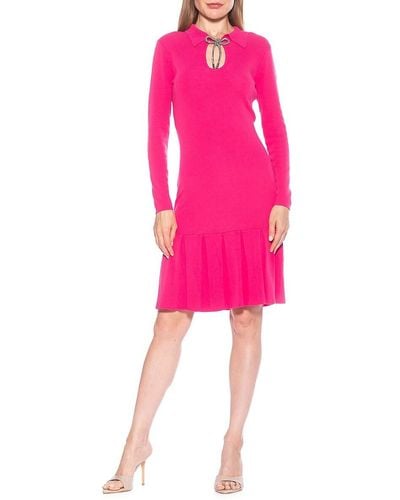 Alexia Admor Sloane Fit & Flare Dress - Pink