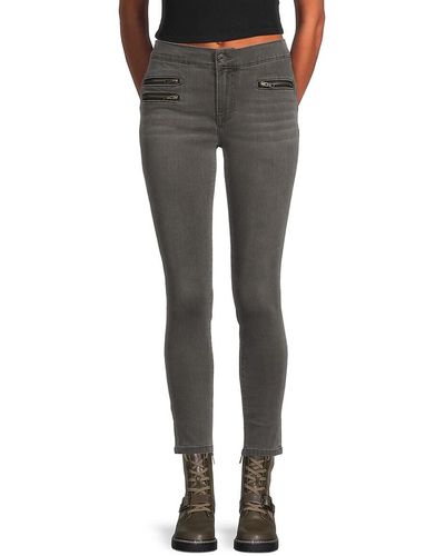 Etienne Marcel Leopard Skinny Jeans - Grey