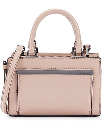 Calvin Klein Mini Astrid Satchel Bag - Pink