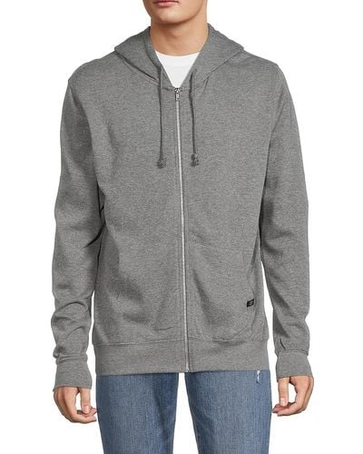 Threads For Thought 'Zip-Front Fleece Hoodie - Gray