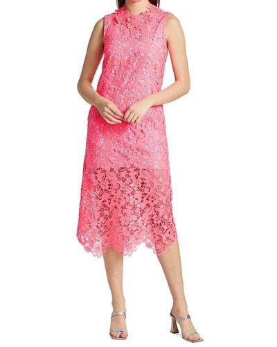 AKNVAS Mallie Lace Midi-dress - Pink