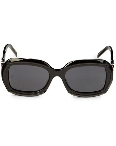 Elie Saab 53mm Square Sunglasses - Black