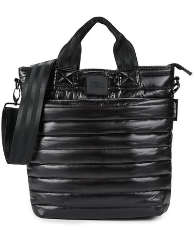 Think Royln Replay Quilted Two Way Tote - Black
