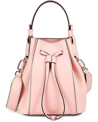 Furla Leather Bucket Bag - Pink