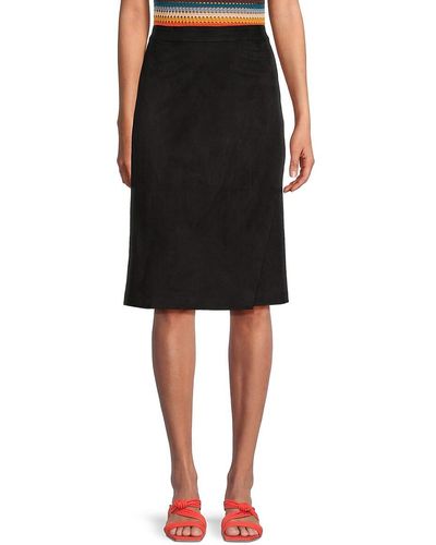 Donna Karan Seamed Pencil Skirt - Black