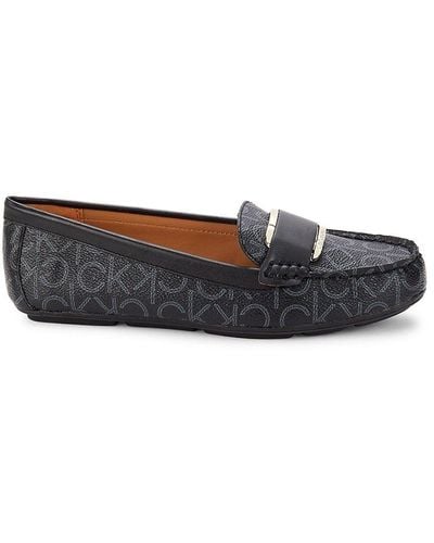 Calvin Klein Cleonie Logo Loafers - Black