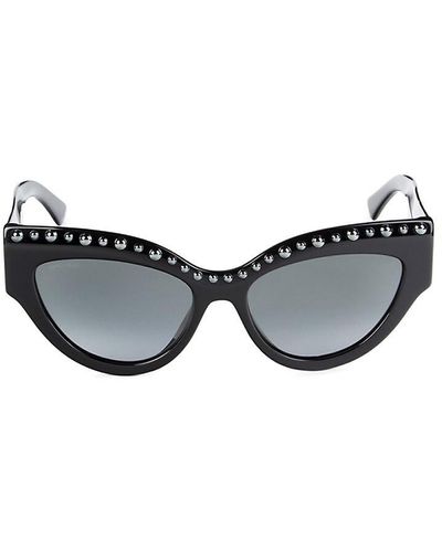 Jimmy Choo Sonja 55mm Cat Eye Sunglasses - Black
