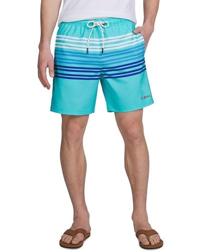 Ben Sherman 'Stripe Swim Shorts - Blue