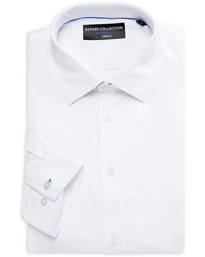 Report Collection Slim Fit Dress Shirt - White
