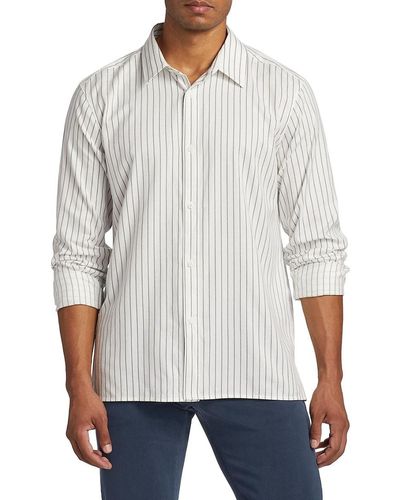 FRAME Classic Striped Shirt - White