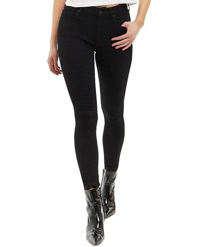 Articles of Society Eve Mid Rise Skinny Jeans - Black