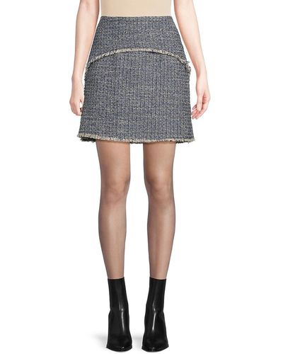 Proenza Schouler Tweed Mini Skirt - Gray
