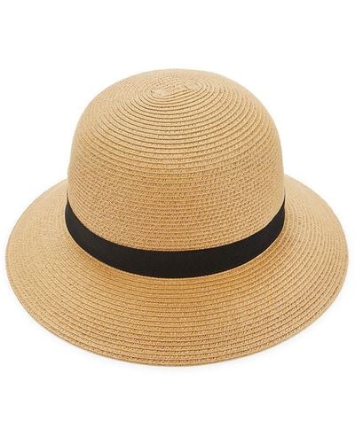 San Diego Hat Band Trim Bucket Hat - Natural