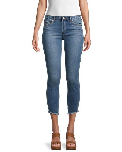 Articles of Society Suzy Step Hem Cropped Jeans - Blue