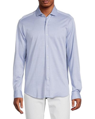 J.McLaughlin 'Drummond Long Sleeve Shirt - Blue