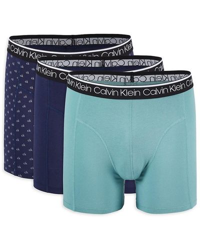 Calvin Klein Ultra-soft Modal Boxer Briefs Duffle Green/Electra Blue –  CheapUndies
