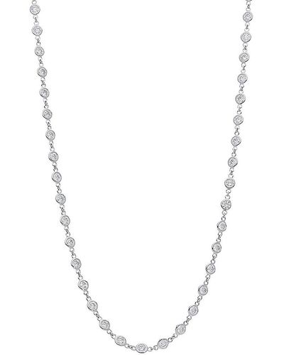 Nephora By The Yard 14K & Diamond Bezel Necklace - Metallic