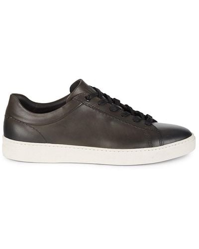 Bruno Magli Diego Leather Sneakers - Gray